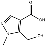 5-(hydroxymethyl)-1-methyl-1H-pyrazole-4-carboxylic acid Structure