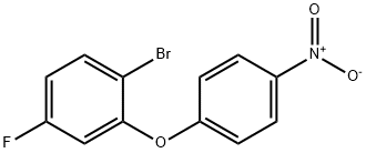 1-Bromo-4-fluoro-2-(4-nitrophenoxy)benzene 구조식 이미지