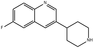 Quinoline, 6-fluoro-3-(4-piperidinyl)- 구조식 이미지