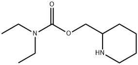 Carbamic acid, N,N-diethyl-, 2-piperidinylmethyl ester 구조식 이미지