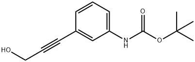 Carbamic acid, [3-(3-hydroxy-1-propynyl)phenyl]-, 1,1-dimethylethyl ester (9CI) 구조식 이미지