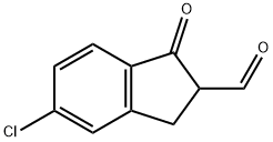 1H-Indene-2-carboxaldehyde, 5-chloro-2,3-dihydro-1-oxo- Structure