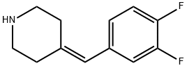 Piperidine, 4-[(3,4-difluorophenyl)methylene]- 구조식 이미지
