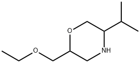 Morpholine, 2-(ethoxymethyl)-5-(1-methylethyl)- Structure
