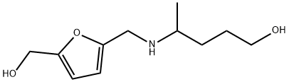 2-Furanmethanol, 5-[[(4-hydroxy-1-methylbutyl)amino]methyl]- Structure