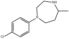 1H-1,4-Diazepine, 1-(4-chlorophenyl)hexahydro-5-methyl- Structure