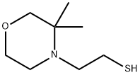 4-Morpholineethanethiol, 3,3-dimethyl- 구조식 이미지