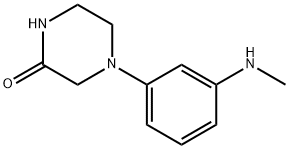 2-Piperazinone, 4-[3-(methylamino)phenyl]- Structure