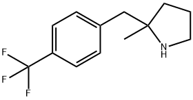 Pyrrolidine, 2-methyl-2-[[4-(trifluoromethyl)phenyl]methyl]- Structure