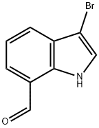 1H-Indole-7-carboxaldehyde, 3-bromo- Structure