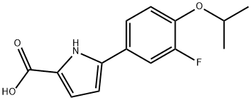 5-(3-Fluoro-4-isopropoxyphenyl)-1H-pyrrole-2-carboxylic acid Structure