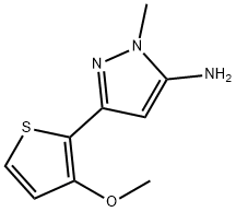 1H-Pyrazol-5-amine, 3-(3-methoxy-2-thienyl)-1-methyl- Structure