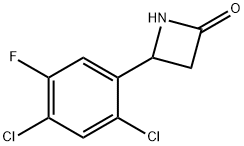 2-Azetidinone, 4-(2,4-dichloro-5-fluorophenyl)- Structure