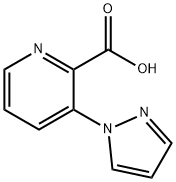 2-Pyridinecarboxylic acid, 3-(1H-pyrazol-1-yl)- Structure