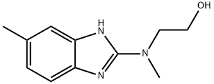 Ethanol, 2-[methyl(6-methyl-1H-benzimidazol-2-yl)amino]- Structure