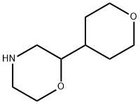 Morpholine, 2-(tetrahydro-2H-pyran-4-yl)- Structure