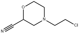 2-Morpholinecarbonitrile,4-(2-chloroethyl)- 구조식 이미지