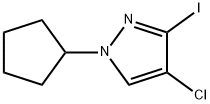 4-chloro-1-cyclopentyl-3-iodo-1H-pyrazole Structure