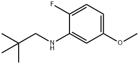 Benzenamine, N-(2,2-dimethylpropyl)-2-fluoro-5-methoxy- 구조식 이미지