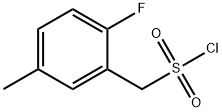 Benzenemethanesulfonyl chloride, 2-fluoro-5-methyl- Structure