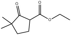 Cyclopentanecarboxylic acid, 3,3-dimethyl-2-oxo-, ethyl ester 구조식 이미지