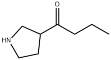 1-Butanone, 1-(3-pyrrolidinyl)- Structure