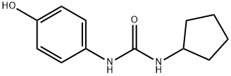 Urea, N-cyclopentyl-N'-(4-hydroxyphenyl)- Structure