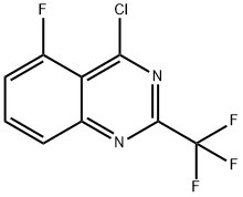 Quinazoline, 4-chloro-5-fluoro-2-(trifluoromethyl)- Structure