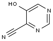 4-Pyrimidinecarbonitrile, 5-hydroxy- Structure