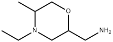 2-Morpholinemethanamine,4-ethyl-5-methyl- Structure