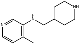 3-Pyridinamine, 4-methyl-N-(4-piperidinylmethyl)- 구조식 이미지