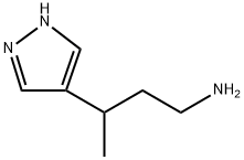 3-(1H-pyrazol-4-yl)butan-1-amine Structure