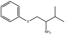 2-Butanamine, 3-methyl-1-(phenylthio)- Structure