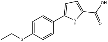 5-(4-(Ethylthio)phenyl)-1H-pyrrole-2-carboxylic acid Structure