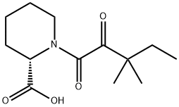 2-Piperidinecarboxylic acid, 1-(3,3-dimethyl-1,2-dioxopentyl)-, (2S)- 구조식 이미지