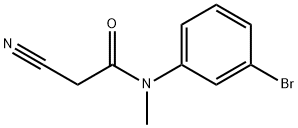 N-(3-bromophenyl)-2-cyano-N-methylacetamide Structure