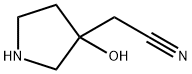 3-Pyrrolidineacetonitrile, 3-hydroxy- Structure