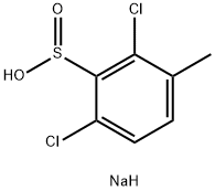 Benzenesulfinic acid, 2,6-dichloro-3-methyl-, sodium salt (1:1) Structure