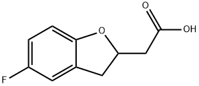 2-(5-fluoro-2,3-dihydro-1-benzofuran-2-yl)acetic acid Structure