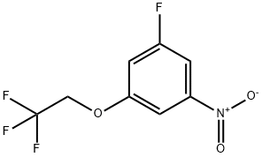 Benzene, 1-fluoro-3-nitro-5-(2,2,2-trifluoroethoxy)- Structure