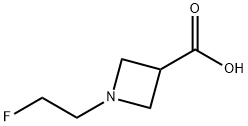 1-(2-fluoroethyl)azetidine-3-carboxylic acid 구조식 이미지