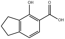 1H-Indene-5-carboxylic acid, 2,3-dihydro-4-hydroxy- Structure