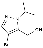 (4-bromo-1-isopropyl-1H-pyrazol-5-yl)methanol Structure