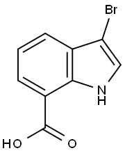 1H-Indole-7-carboxylic acid, 3-bromo- Structure