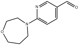 3-Pyridinecarboxaldehyde, 6-(tetrahydro-1,4-oxazepin-4(5H)-yl)- Structure