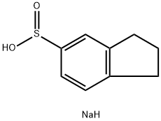 1H-Indene-5-sulfinic acid, 2,3-dihydro-, sodium salt (1:1) Structure