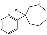 1H-Azepin-3-ol, hexahydro-3-(2-pyridinyl)- Structure