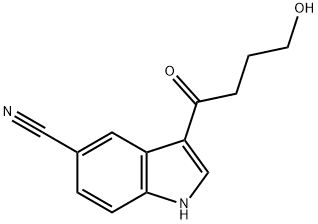 3-(4-Hydroxybutanoyl)-1H-indole-5-carbonitrile Structure