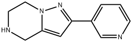 Pyrazolo[1,5-a]pyrazine, 4,5,6,7-tetrahydro-2-(3-pyridinyl)- Structure