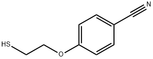 Benzonitrile, 4-(2-mercaptoethoxy)- Structure